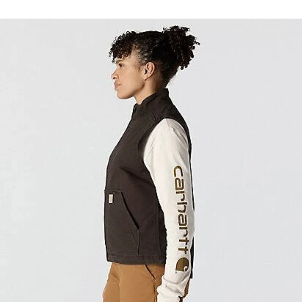 Women's Dark Brown Vest - Picture 3 of 8